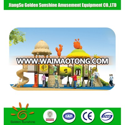 Golden sunshine brand new design plastic amusement toys funny used commercial outdoor children playground equipment