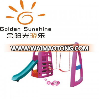 Appealing Design Double Swings and Slide Combo Outdoor Superactivities