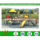 Golden Sunshine brand amusement park equipment funny plastic toys set kids outdoor playground items