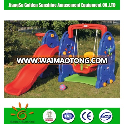 Preschool kids outdoor plastic slide