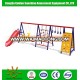 Kids outdoor play swing and slide set