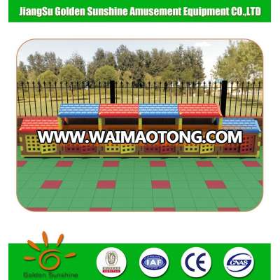 High qulaity colorful kindergarten outdoor furniture equipment multiple boxes plastic toy cabinet